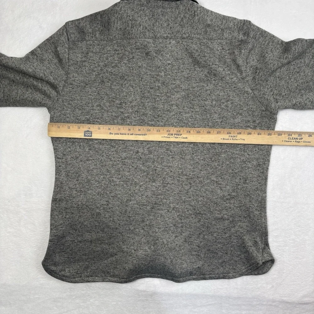 Levi's Shirt Jacket Shacket Gray Button Up Fleece Collared Men's Large - Picture 6 of 8